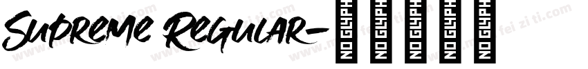 Supreme Regular字体转换